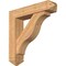 Ekena Millwork Funston Arts and Crafts Smooth Bracket w/ Offset Brace, Western Red Cedar, 7 1/2"W x 34"D x 34"H BKT0806X34X34FST03SWR - alternate 1